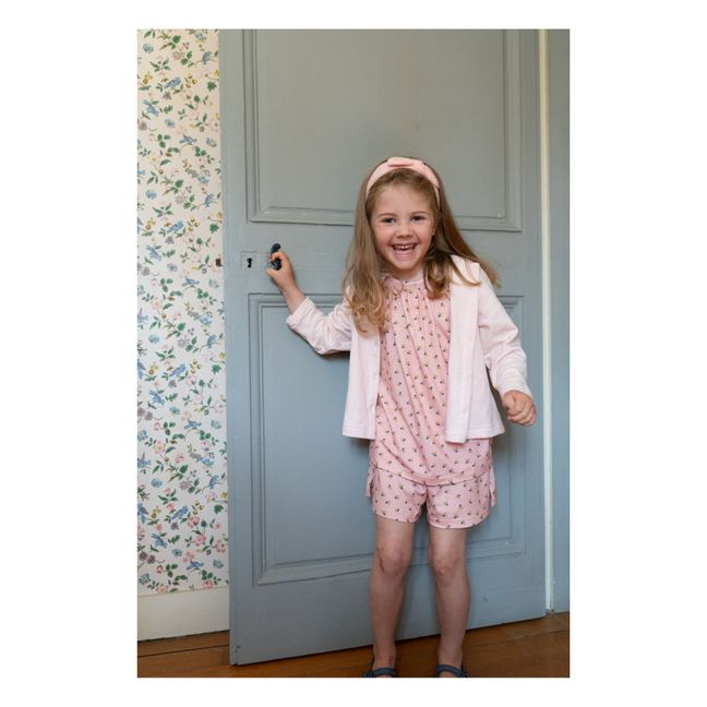 Cardigan Coton Bio Coco | Rose pâle