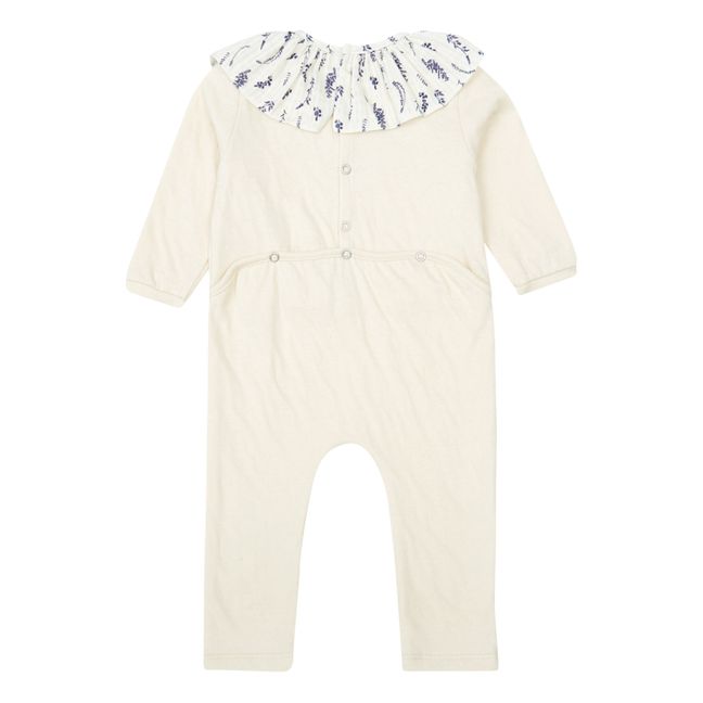 Pyjama Sans Pied Coton Bio Senza | Ecru