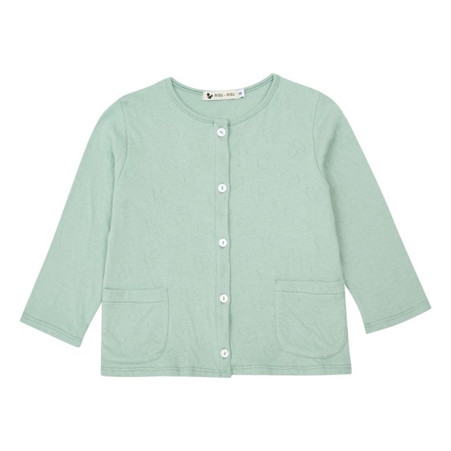 Cardigan Coton Bio Coco | Bleu Clair