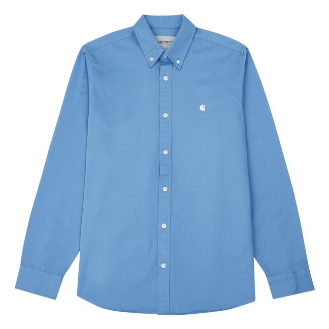 Madison Cotton Shirt | Azurblau