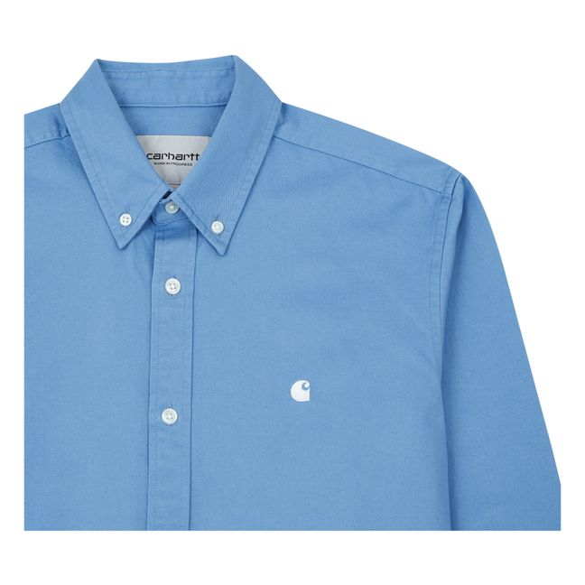 Madison Cotton Shirt | Blu acqua