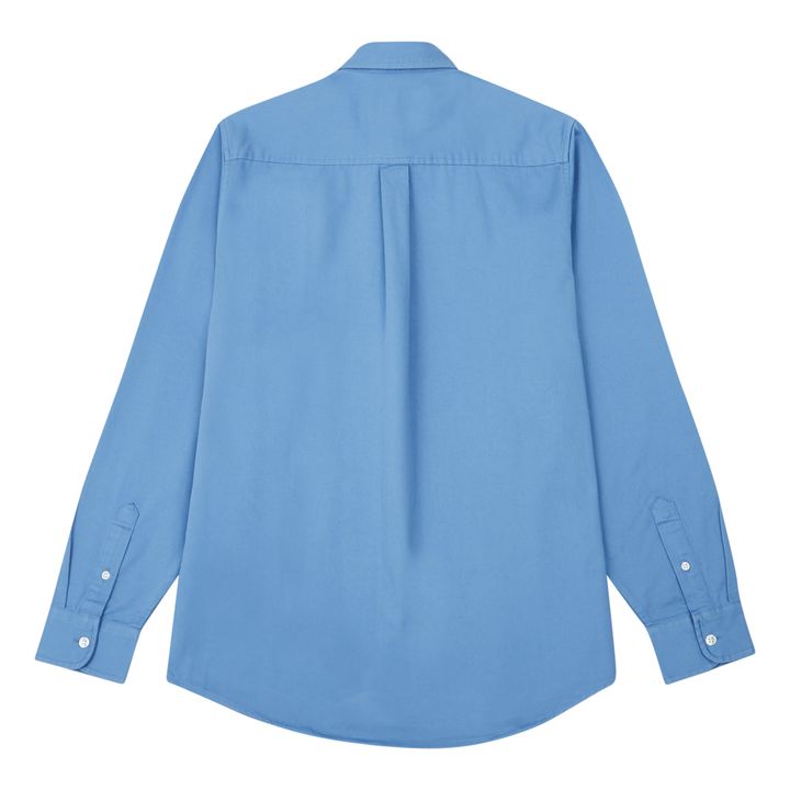 Madison Cotton Shirt | Blu acqua- Immagine del prodotto n°2