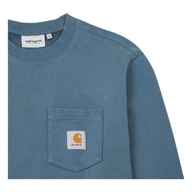 Pocket Sweatshirt | Blu petrolio