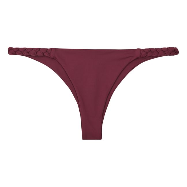 Mila Tanga Bikini Bottoms | Aubergine