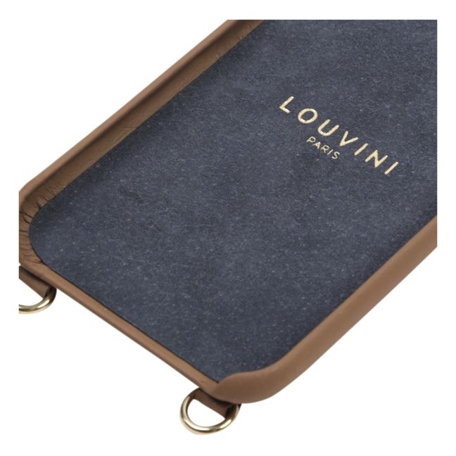 Coque Iphone Lou en cuir | Camel