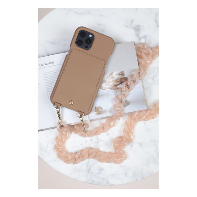 Coque Iphone Lou en cuir | Camel