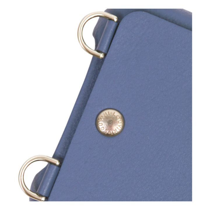 Cover per iPhone, modello: Lou, in pelle | Blu- Immagine del prodotto n°3