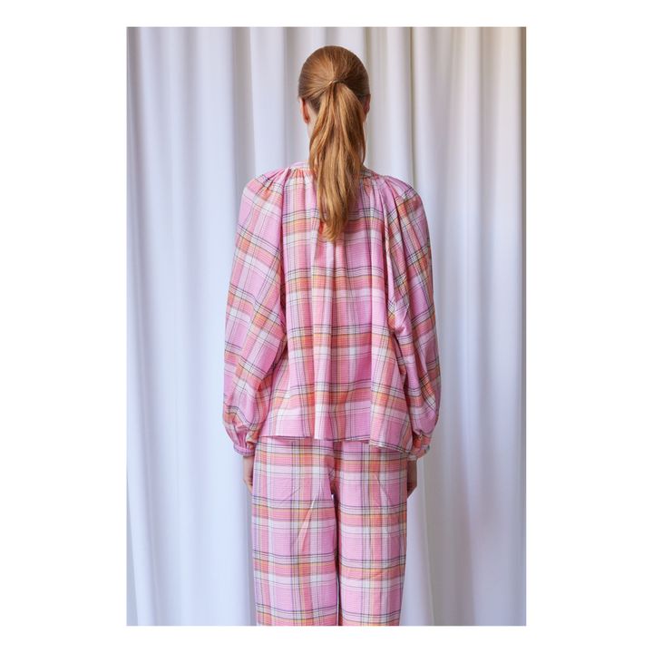 Thalia Checked Pants | Rosa- Immagine del prodotto n°3