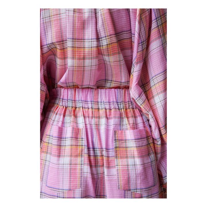 Thalia Checked Pants | Rosa- Immagine del prodotto n°5