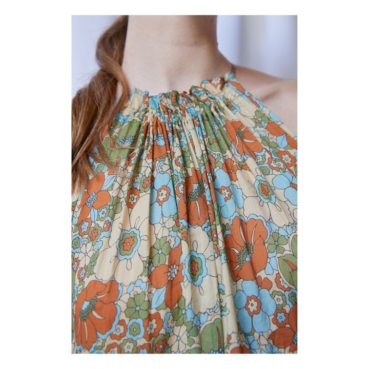 Mathilda Bloom Dress | Verde- Immagine del prodotto n°2