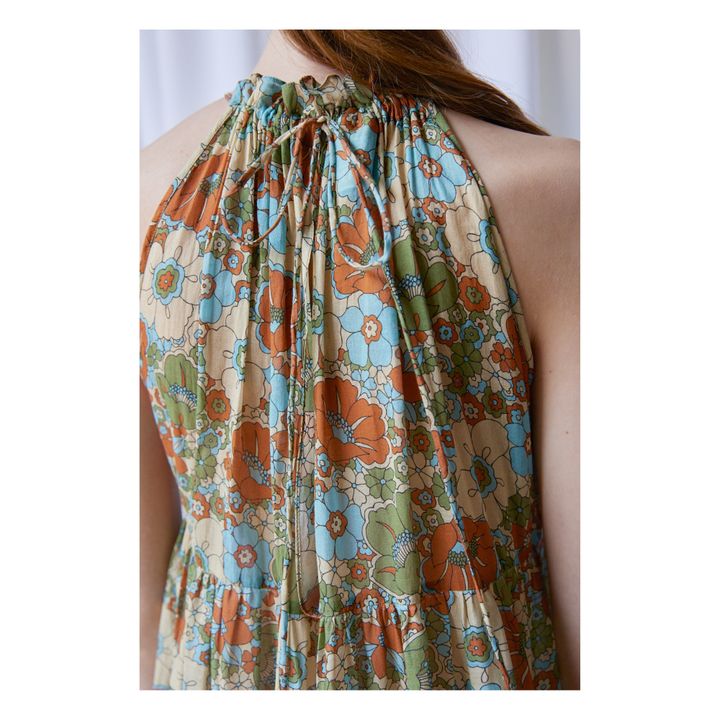 Mathilda Bloom Dress | Verde- Immagine del prodotto n°7