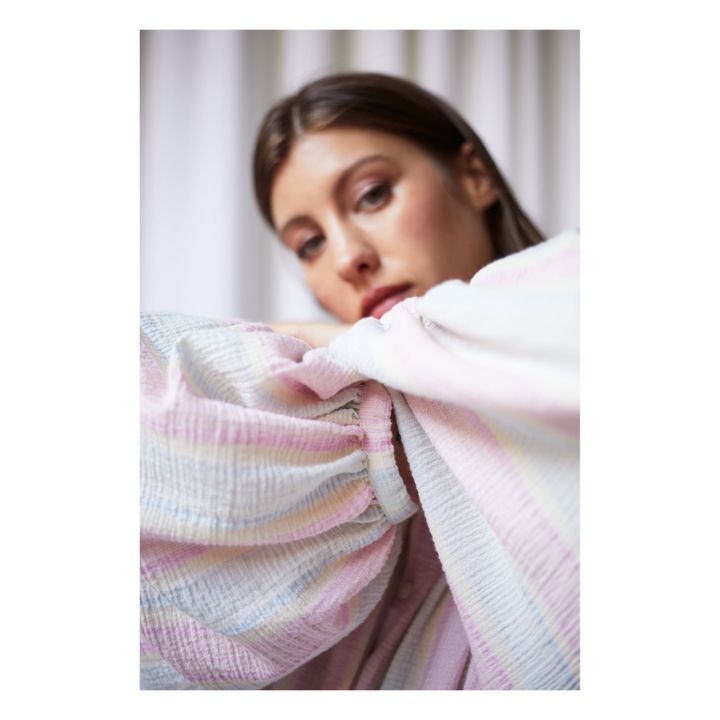 Alma Marshmallow Striped Blouse | Pink- Product image n°4