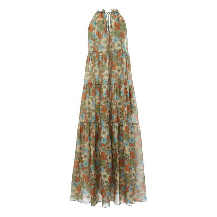 Mathilda Bloom Dress | Verde- Immagine del prodotto n°8