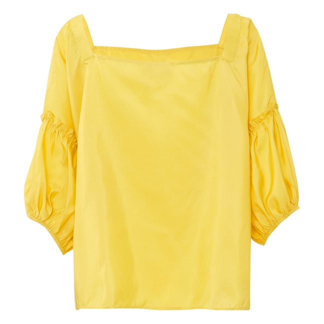 Marisol Silk Blouse | Yellow