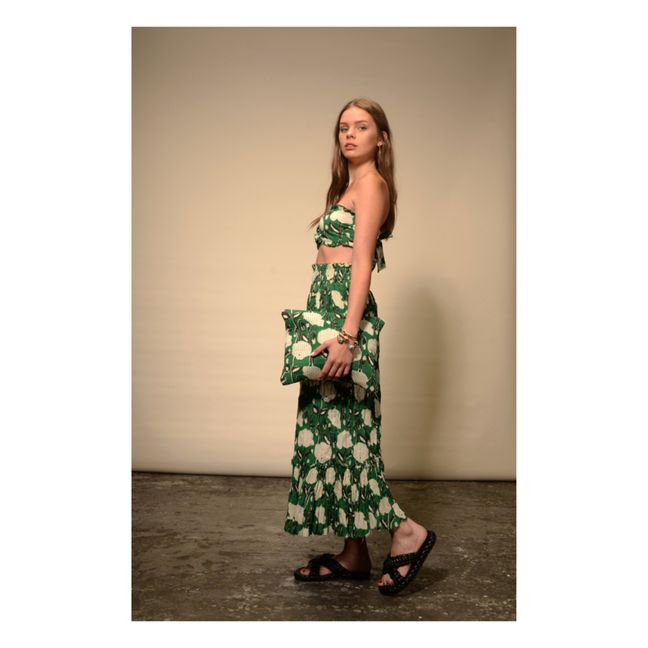 Floral Print Bandeau | Verde