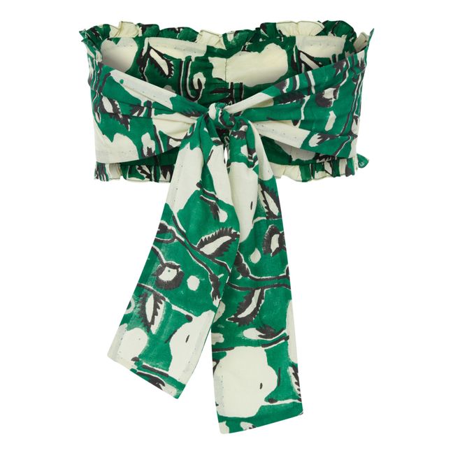 Floral Print Bandeau | Verde