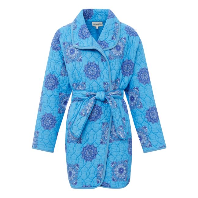 Kali Quilted Kimono Jacket | Blu