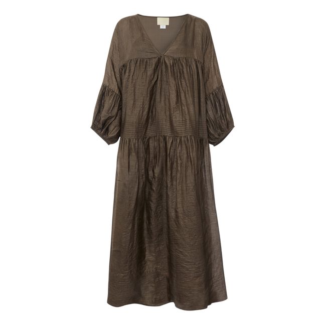 Airi Silk Dress | 05 Cacao