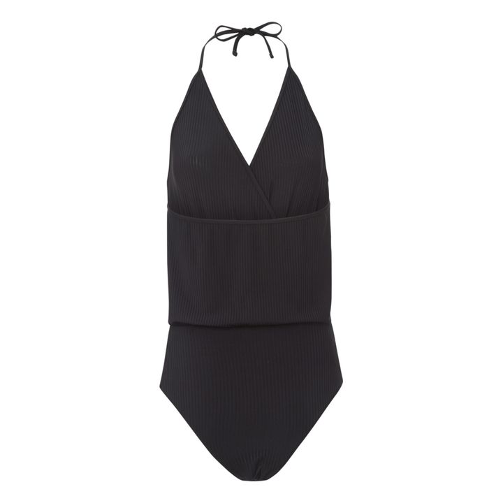 Albertine Camarat Ribbed Swimsuit Black Smallable