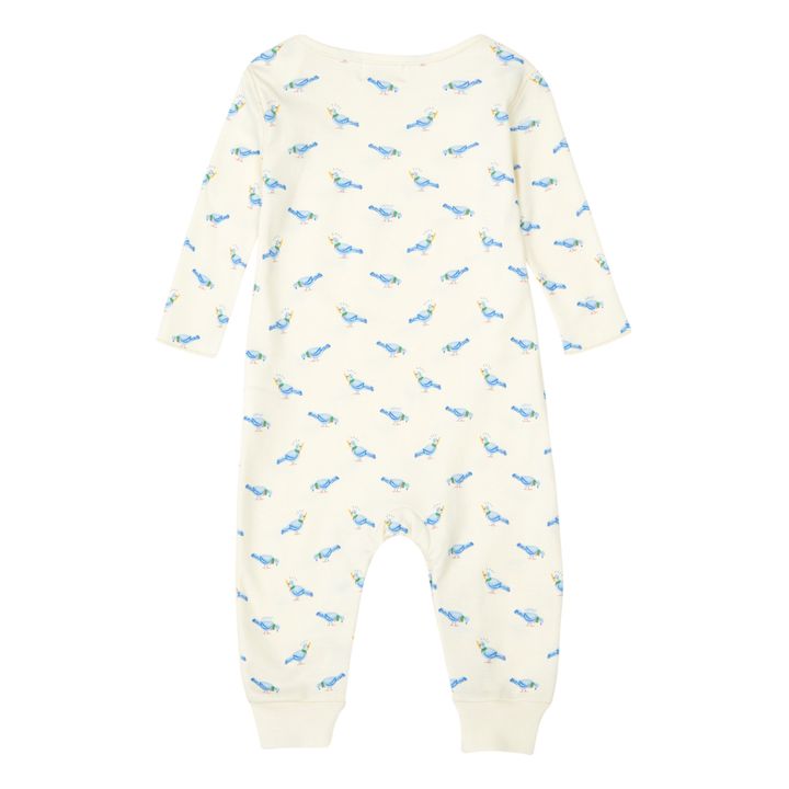 Pigeon Print Jumpsuit | Ecru- Immagine del prodotto n°1