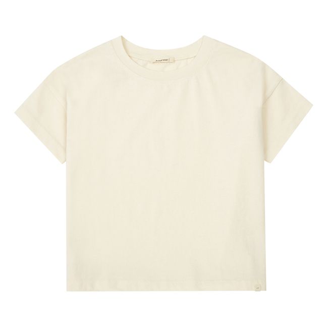Camiseta de algodón orgánico Romeu | Crema