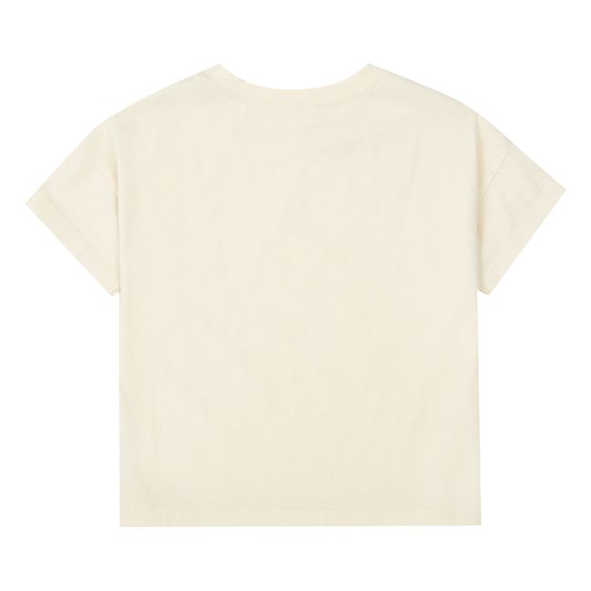 Camiseta de algodón orgánico Romeu | Crema