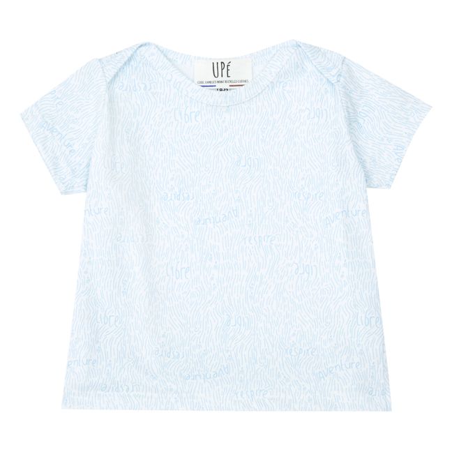 Recycled Organic Cotton T-Shirt | Light blue