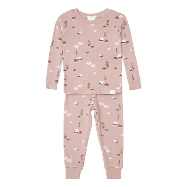 Anemones Organic Cotton Pyjama Set | Mauve