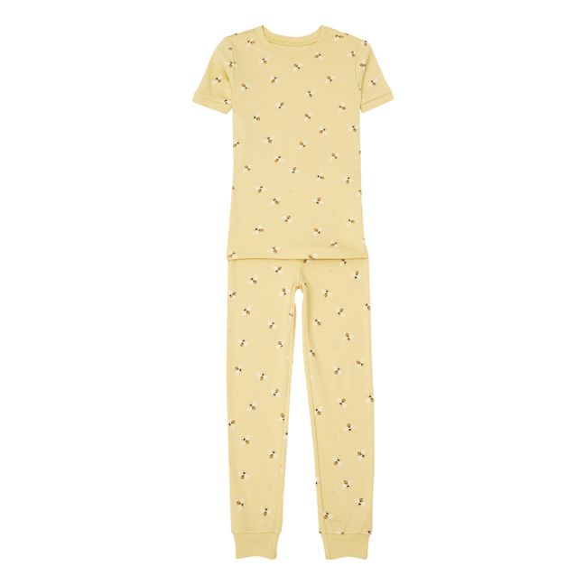 Organic Cotton Short Sleeve Pyjama Bees | Miel