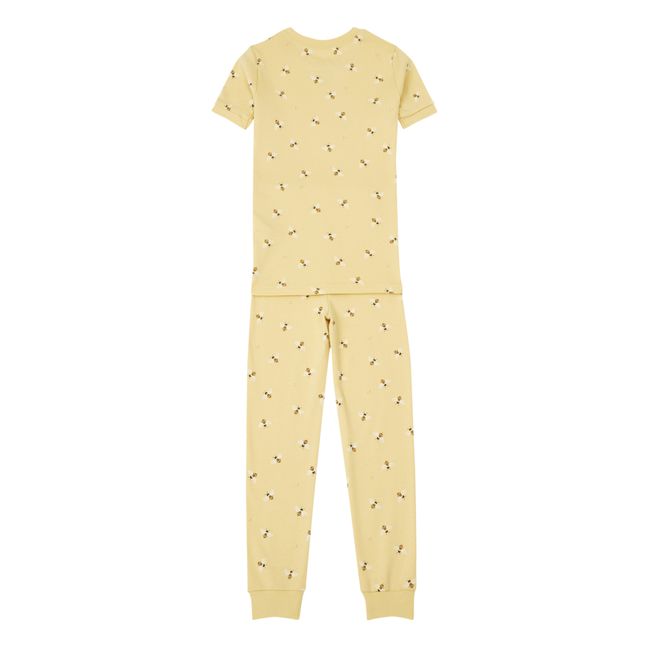Pyjama Manches Courtes Coton Bio Abeilles | Miel