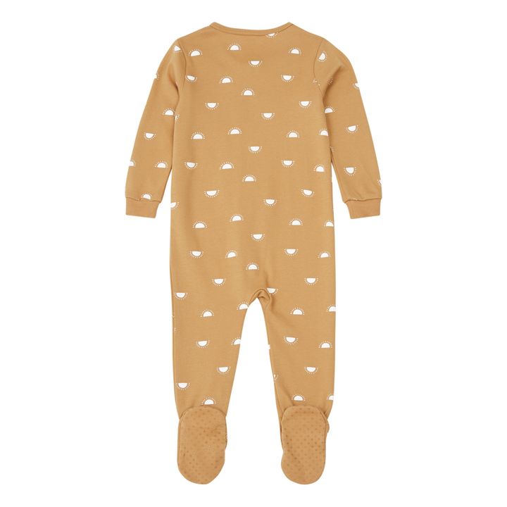 Einteiliger Pyjama aus Bio-Baumwolle Sonne | Kamelbraun- Produktbild Nr. 1