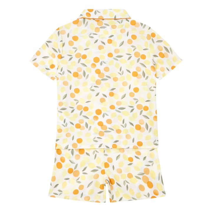 Pyjama aus recyceltem Polyester Zitrusfrüchte | Seidenfarben- Produktbild Nr. 2
