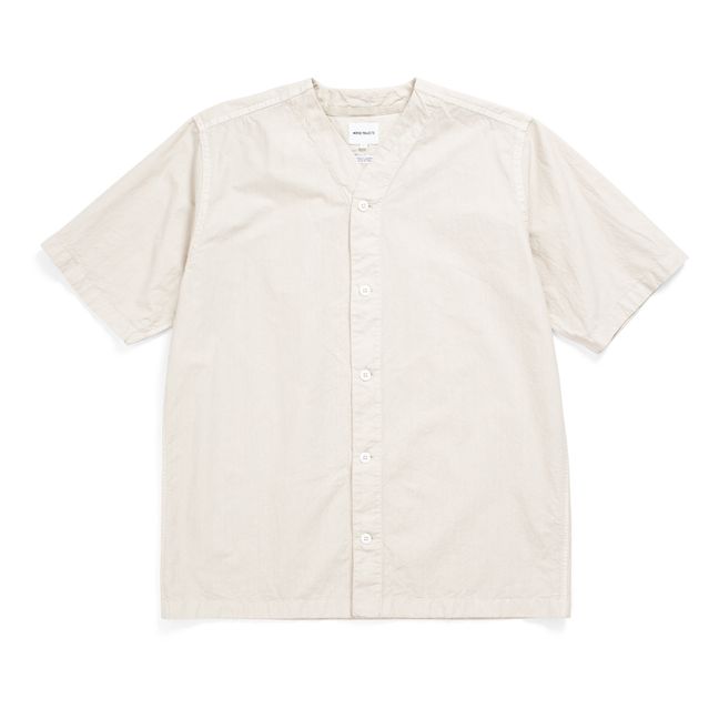 Erwin Typewriter Short Sleeve Shirt  | Blanco Roto