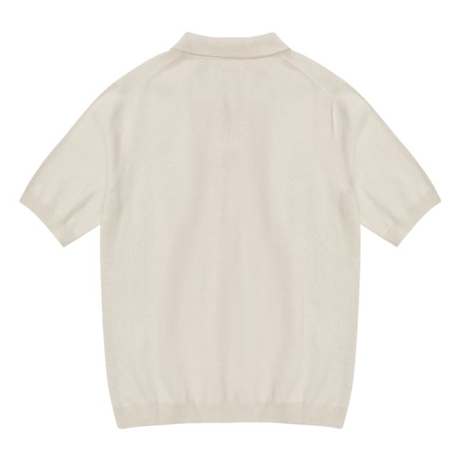 Polo Leif Cotton Linen | Blanc cassé