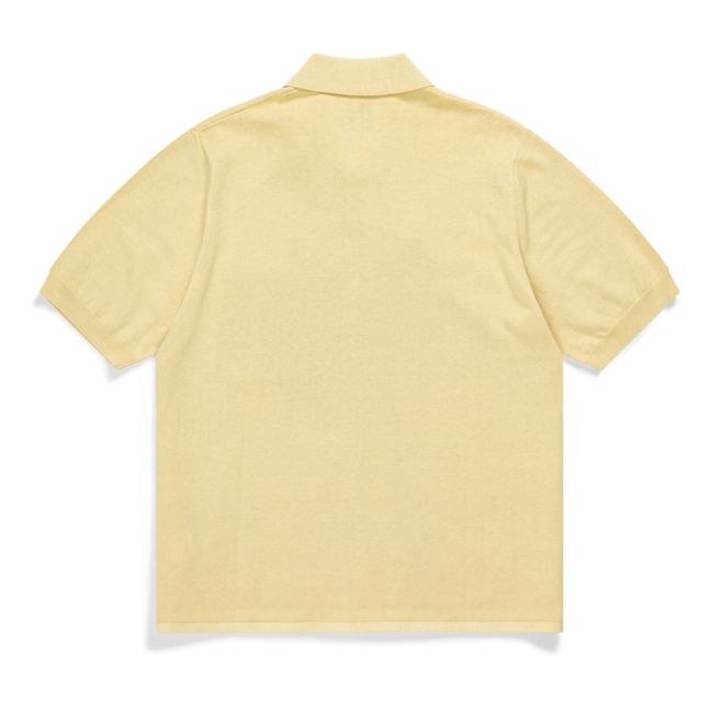 Rollo Cotton Linen Short Sleeved Shirt | Giallo chiaro