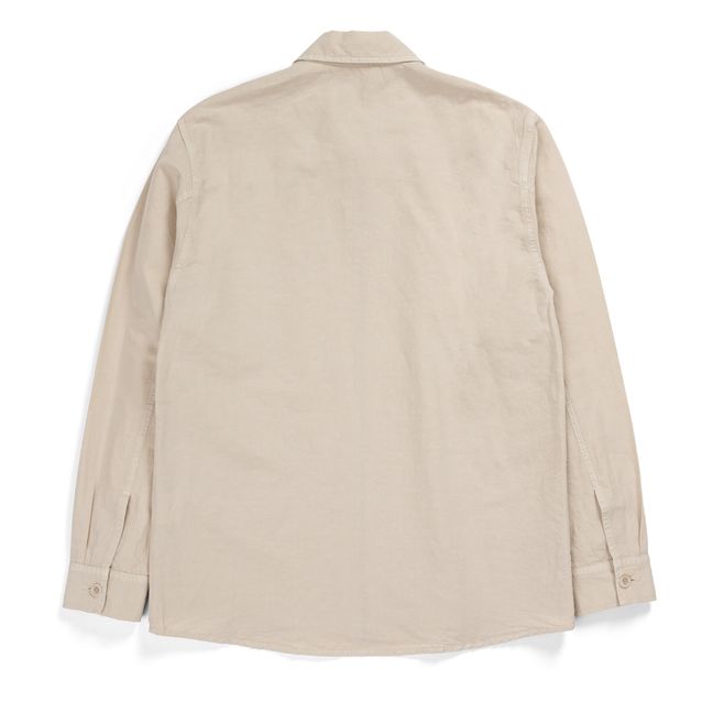 Jacke Julian Cotton Linen | Grauweiß