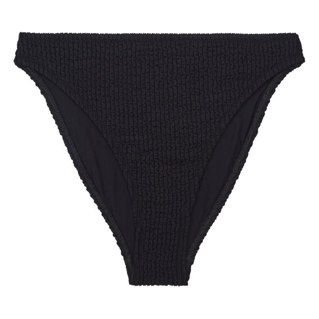 Talulah Smocked Bikini Bottoms | Schwarz