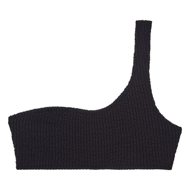 Cabourg Smocked Bikini Top | Black