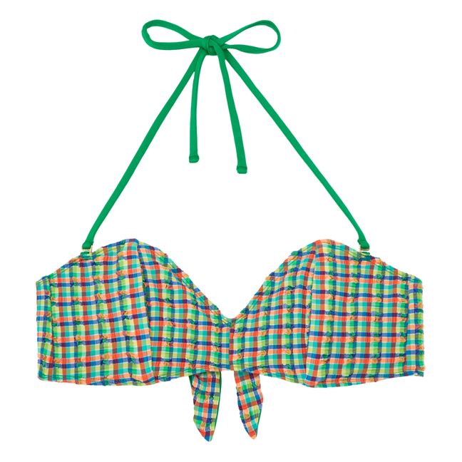 Brigitte Madras Bikini Top | Grün