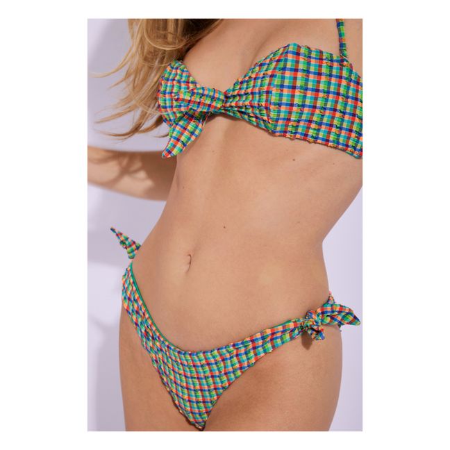 Brigitte Madras Bikini Top | Grün