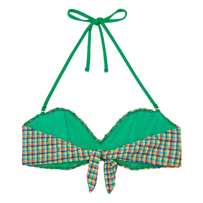 Brigitte Madras Bikini Top | Grün