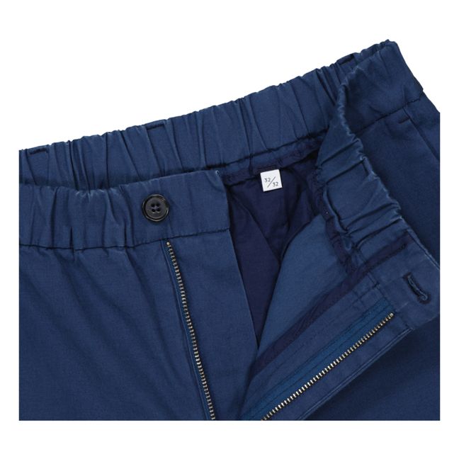 Theodor 1447 Organic Cotton Pants | Azul índigo