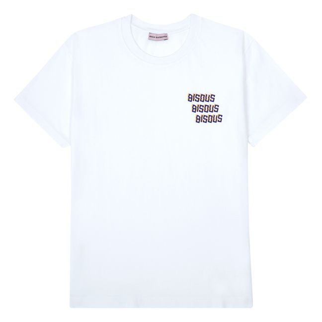 Bisous X3 T-shirt | Bianco