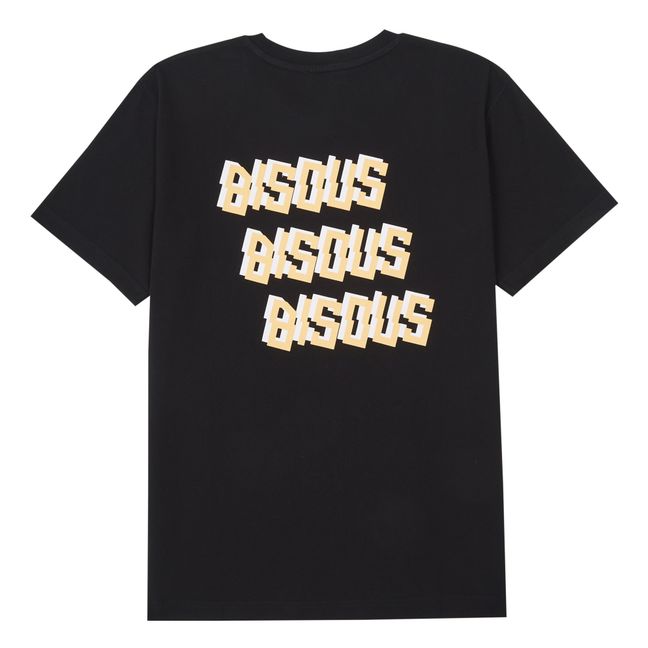 T-shirt Bisous X3 Back | Schwarz
