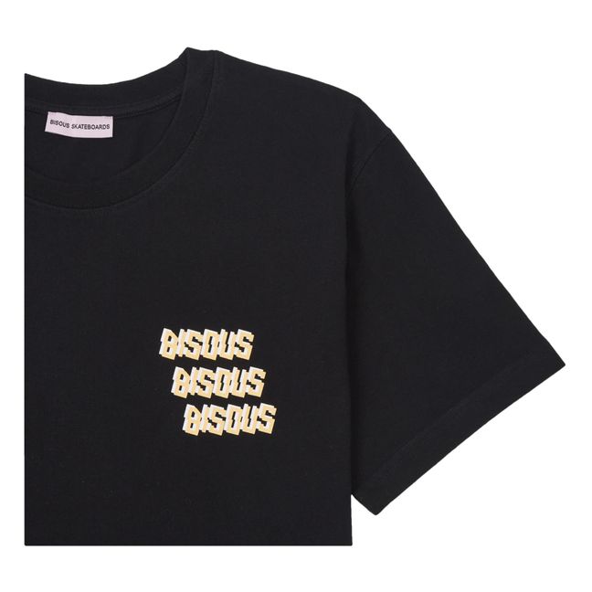 T-shirt Bisous X3 Back | Schwarz