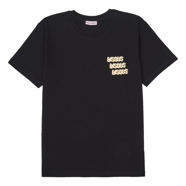 Bisous X3 Back T-shirt | Nero