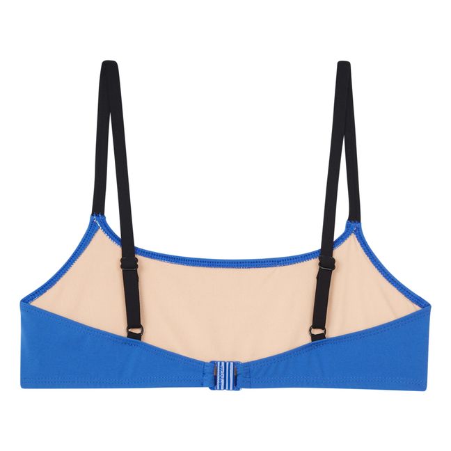 Bralette Two-Tone Bikini Top | Royal blue