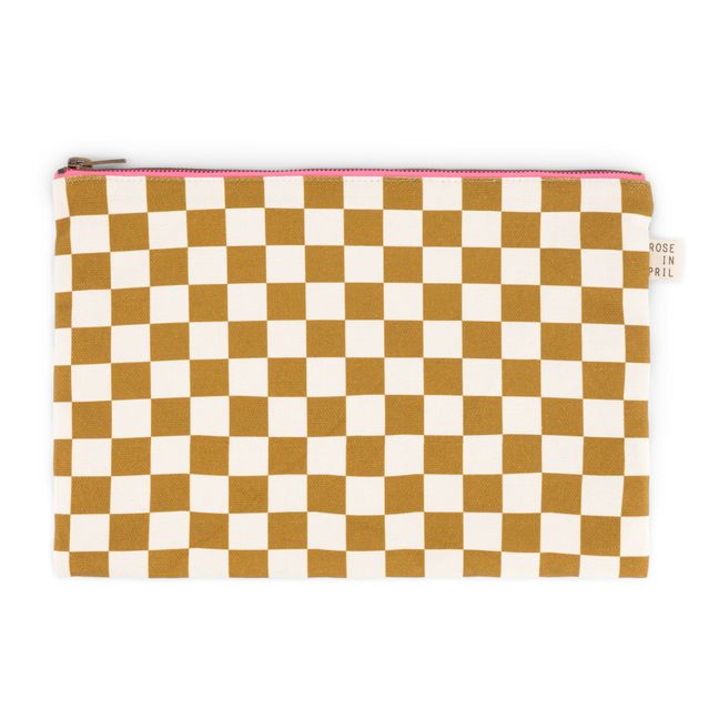 Pochette Lili Check | Caramel
