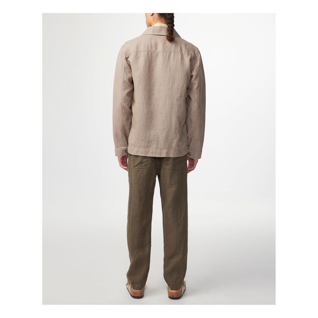 Veste Lin Olav 1196 | Grège