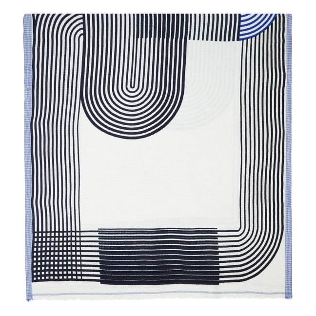 Fouta en nid d'abeille Dylan - 1 place | Bleu
